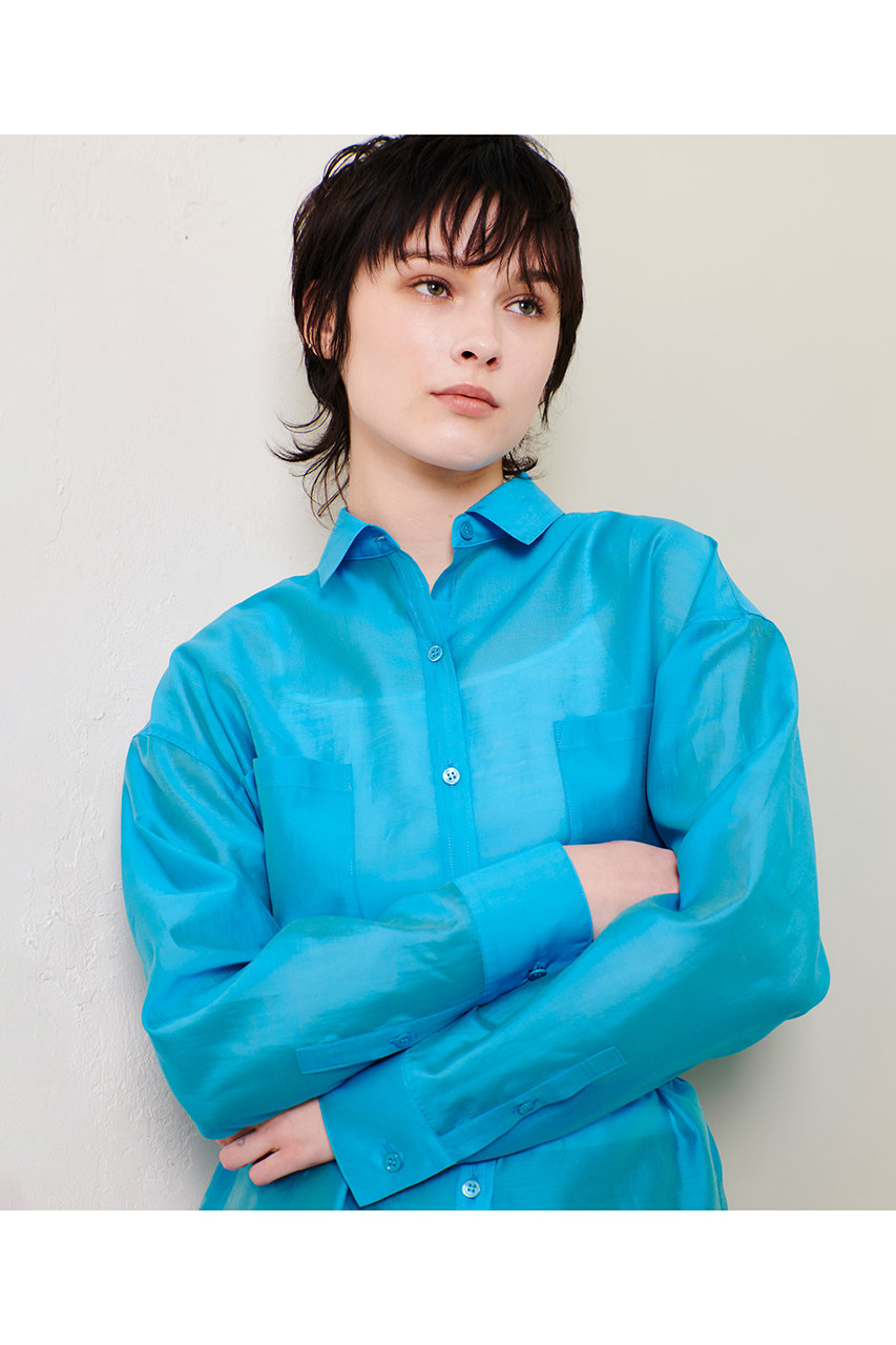 allureville(アルアバイル)｜ナチュラルオーガンジーシャツブラウス