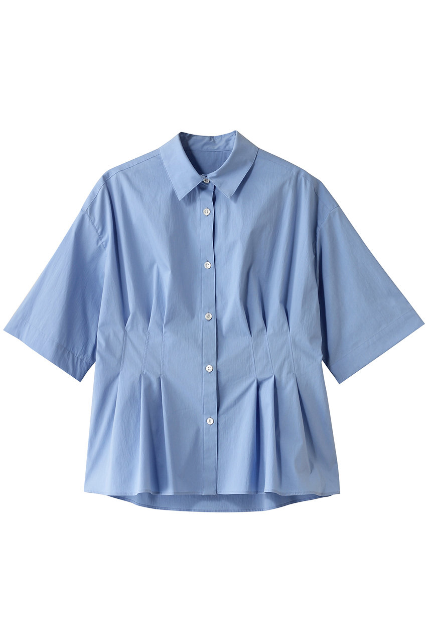 allureville タイプライタータックペプラムシャツ (サックス, 2) アルアバイル ELLE SHOP allureville タイプライタータックペプラムシャツ (サックス, 2) アルアバイル ELLE SHOP