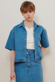 デニムボクシーシャツ