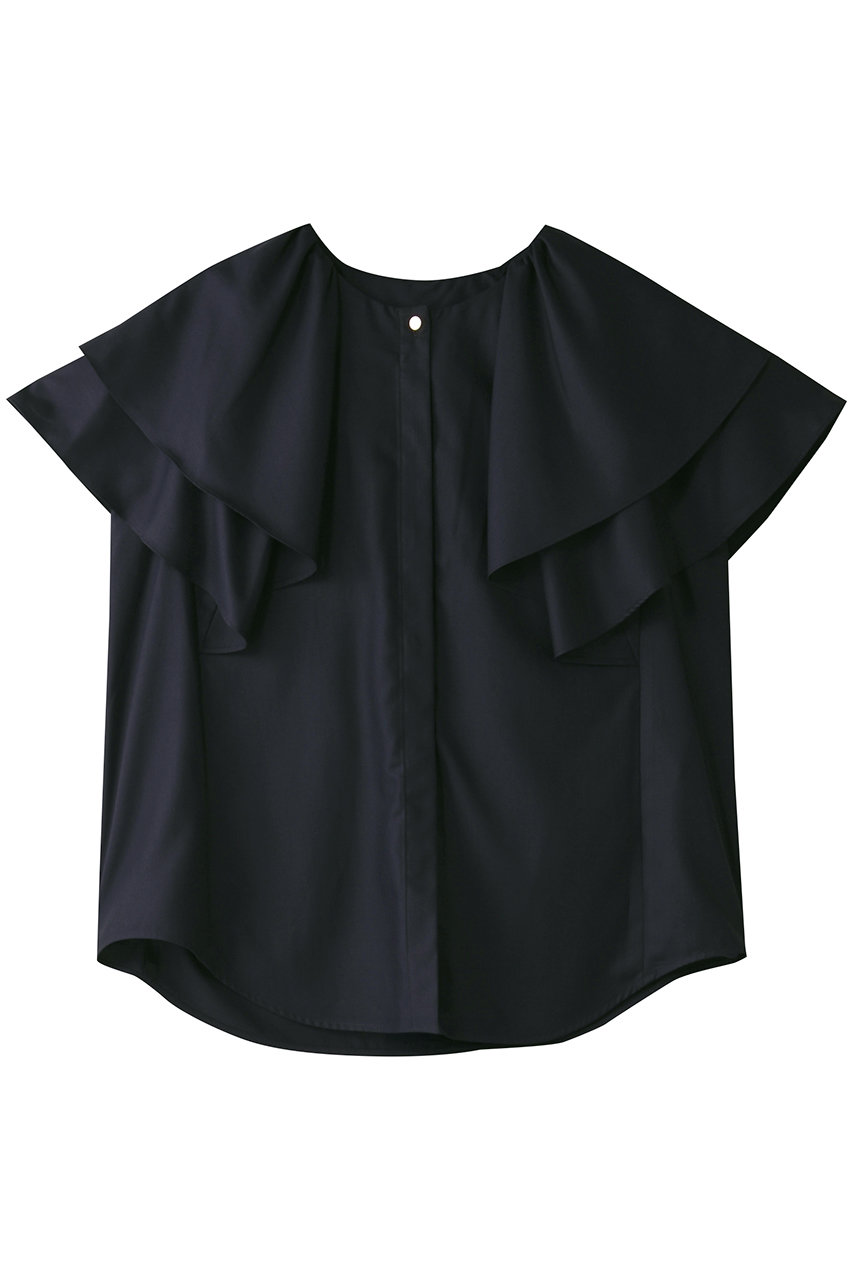 アルアバイル/allurevilleのレイヤーラッフルスリーブブラウス(ネイビー②/20251013420-65-020)