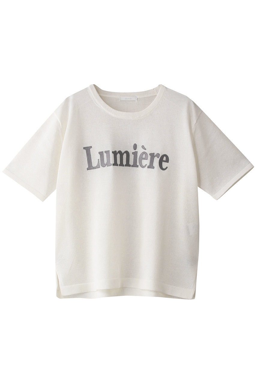 allureville エンブロイダリーロゴニットT (オフホワイト, 2) アルアバイル ELLE SHOP allureville エンブロイダリーロゴニットT (オフホワイト, 2) アルアバイル ELLE SHOP