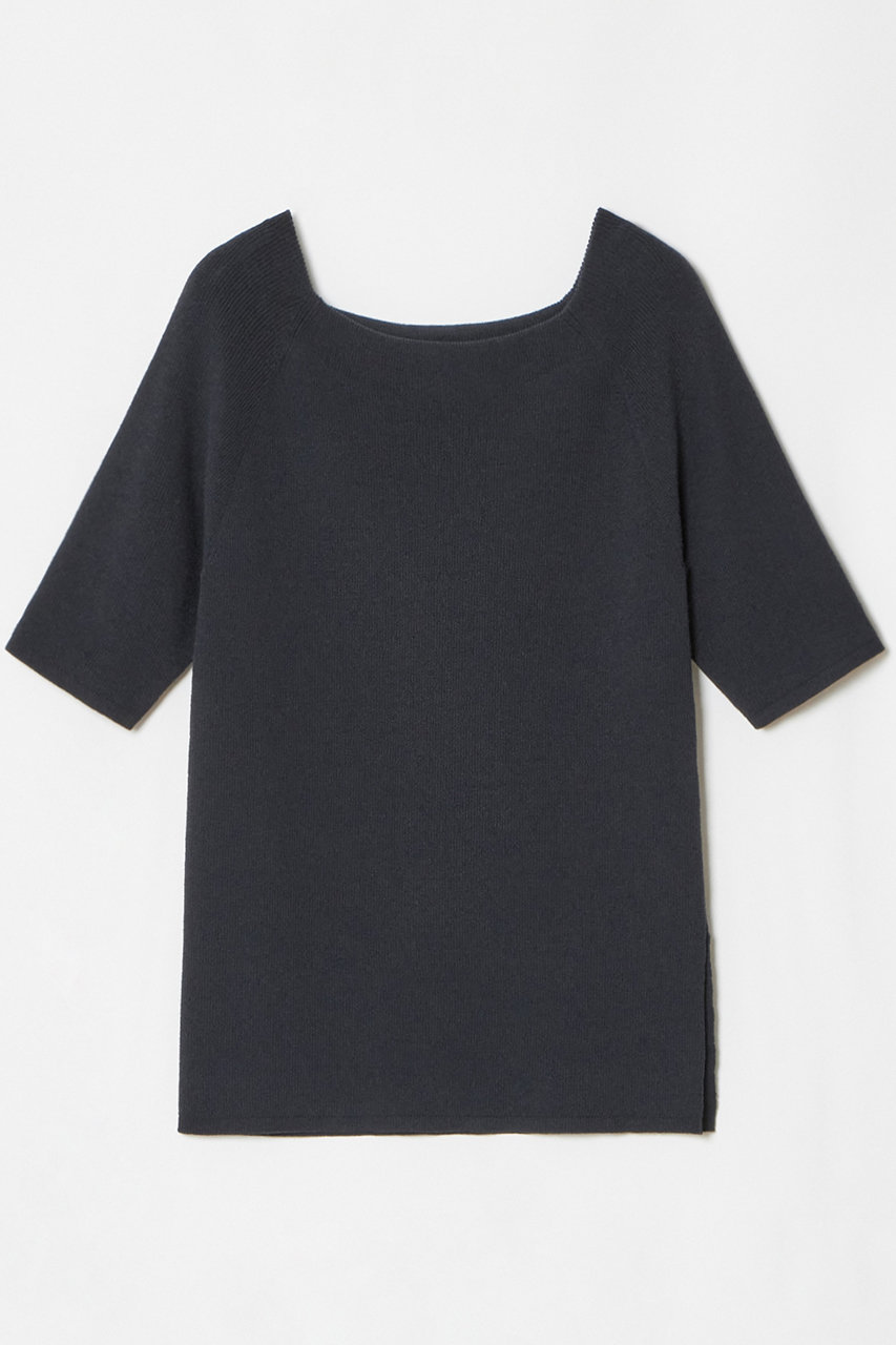 allureville 2WAY ネック5分袖プルオーバー (ネイビー, 2) アルアバイル ELLE SHOP allureville 2WAY ネック5分袖プルオーバー (ネイビー, 2) アルアバイル ELLE SHOP
