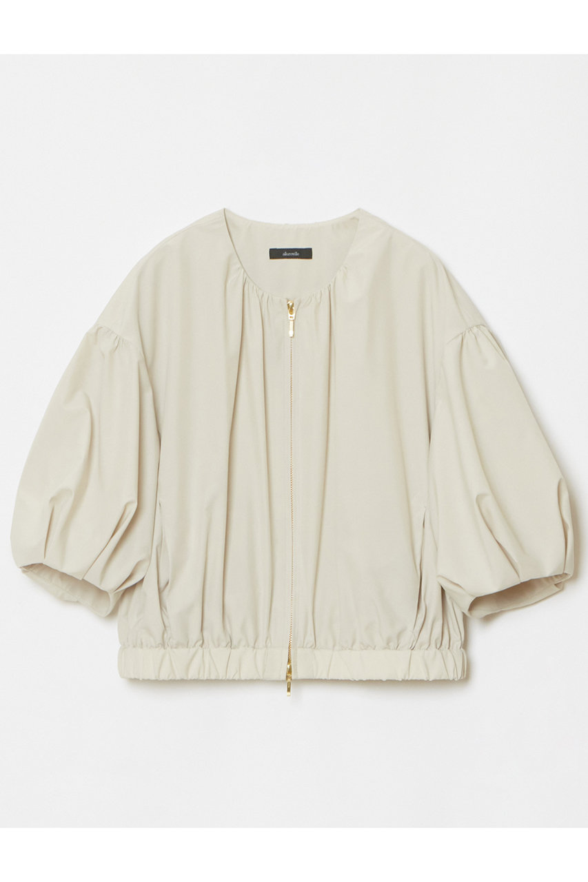 allureville マットタフタショートブルゾン (ライトベージュ, 2) アルアバイル ELLE SHOP allureville マットタフタショートブルゾン (ライトベージュ, 2) アルアバイル ELLE SHOP