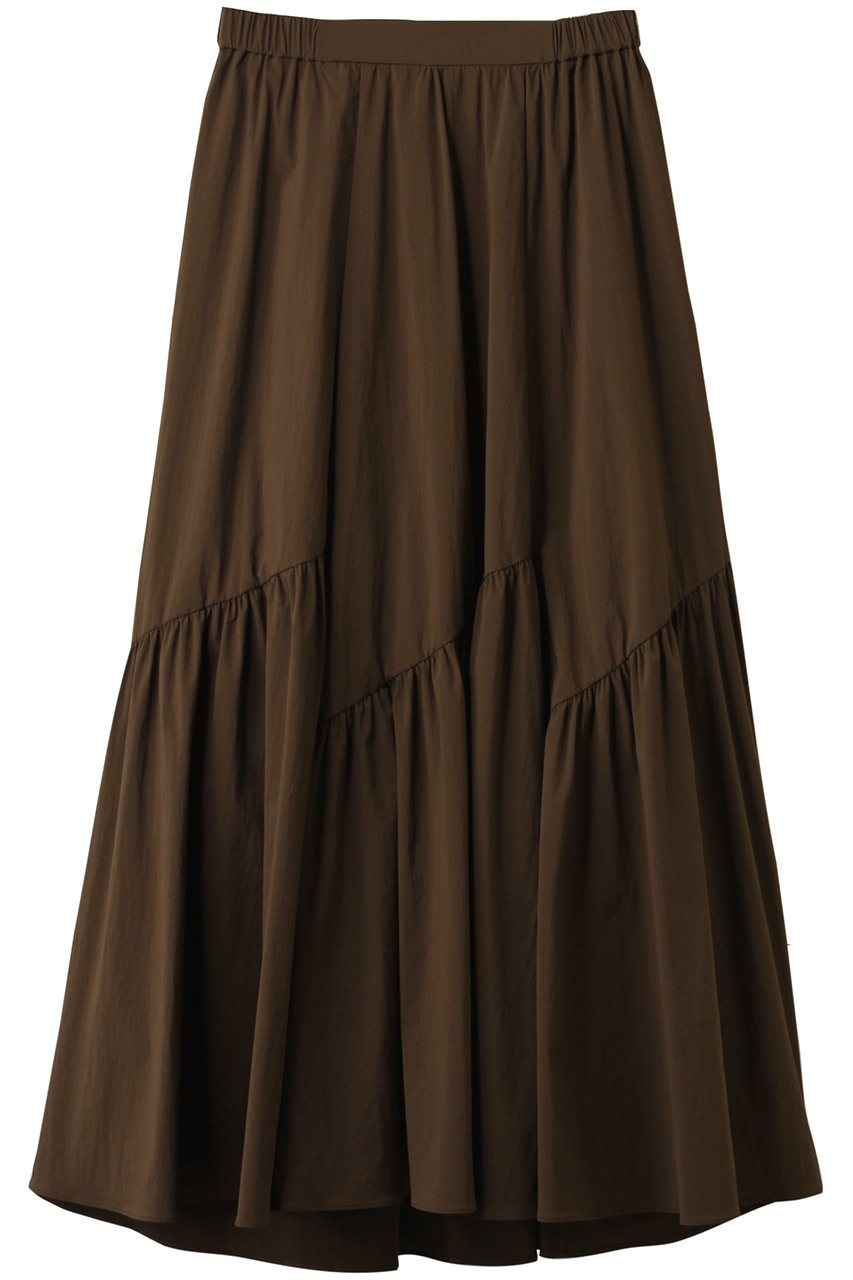 allureville バイヤス切替ギャザーSK A (ブラウン, 1) アルアバイル ELLE SHOP allureville バイヤス切替ギャザーSK A (ブラウン, 1) アルアバイル ELLE SHOP