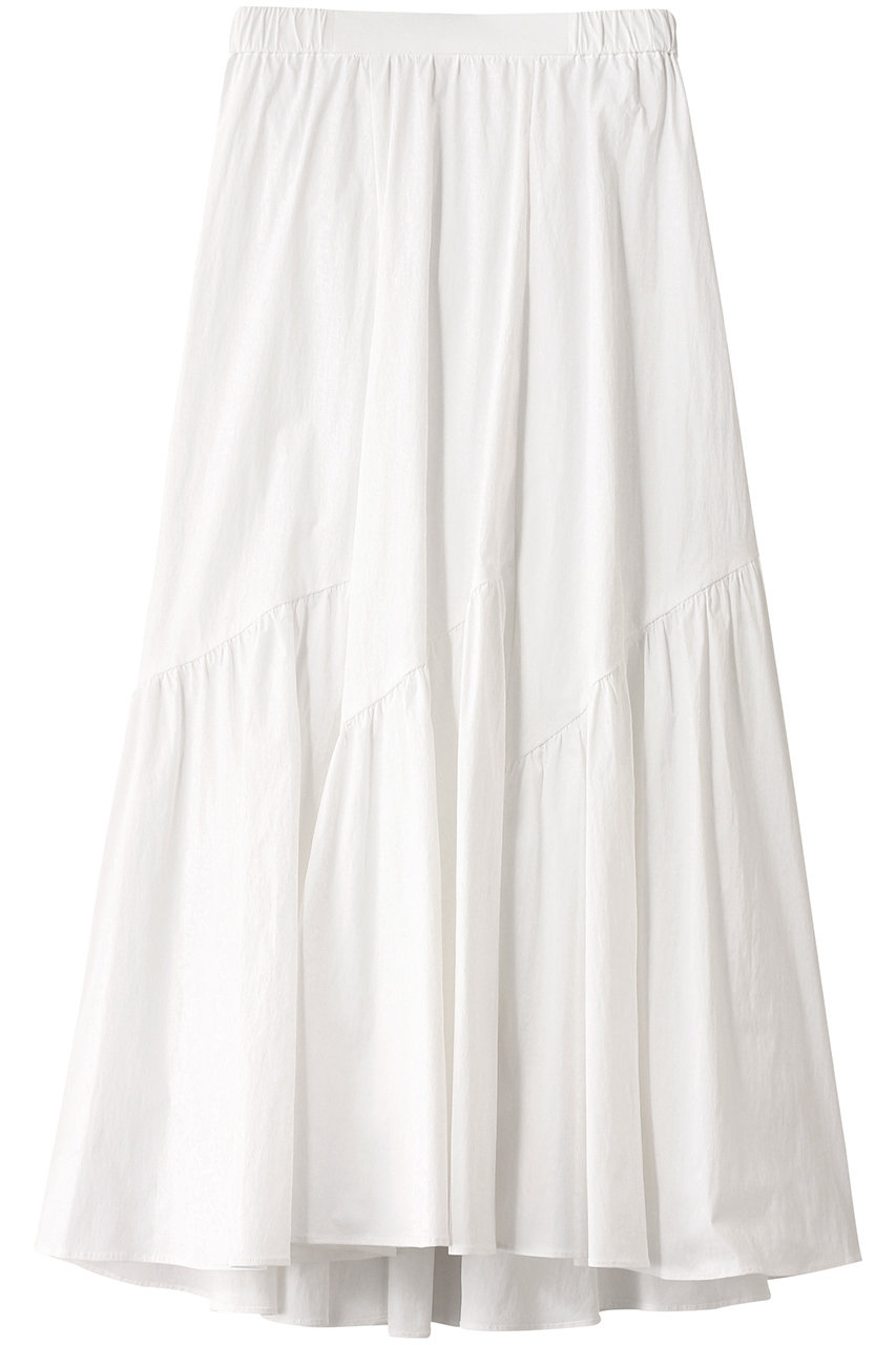 allureville バイヤス切替ギャザーSK A (ホワイト, 2) アルアバイル ELLE SHOP allureville バイヤス切替ギャザーSK A (ホワイト, 2) アルアバイル ELLE SHOP