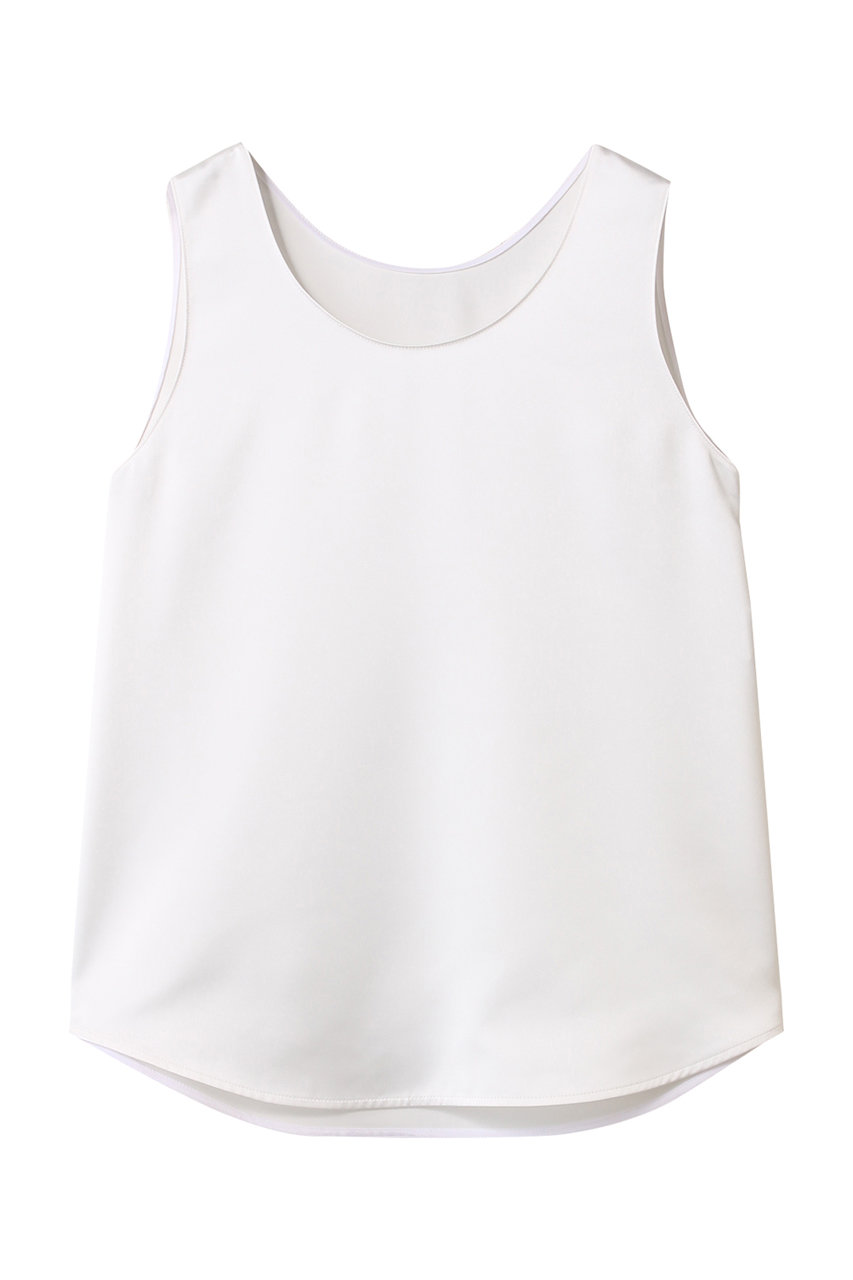 アルアバイル/allurevilleのサテンタンクブラウス(ホワイト/20252013600-11-020)