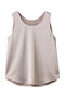サテンタンクブラウス アルアバイル/allureville ベージュ