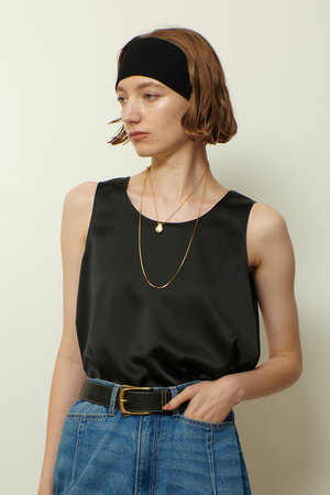 アルアバイル/allurevilleのサテンタンクブラウス(110400/110401)