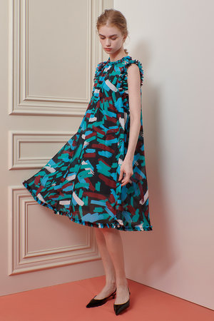 アルアバイル/allurevilleの【Loulou Willoughby】ブラッシュPTワンピース(110500/110503)