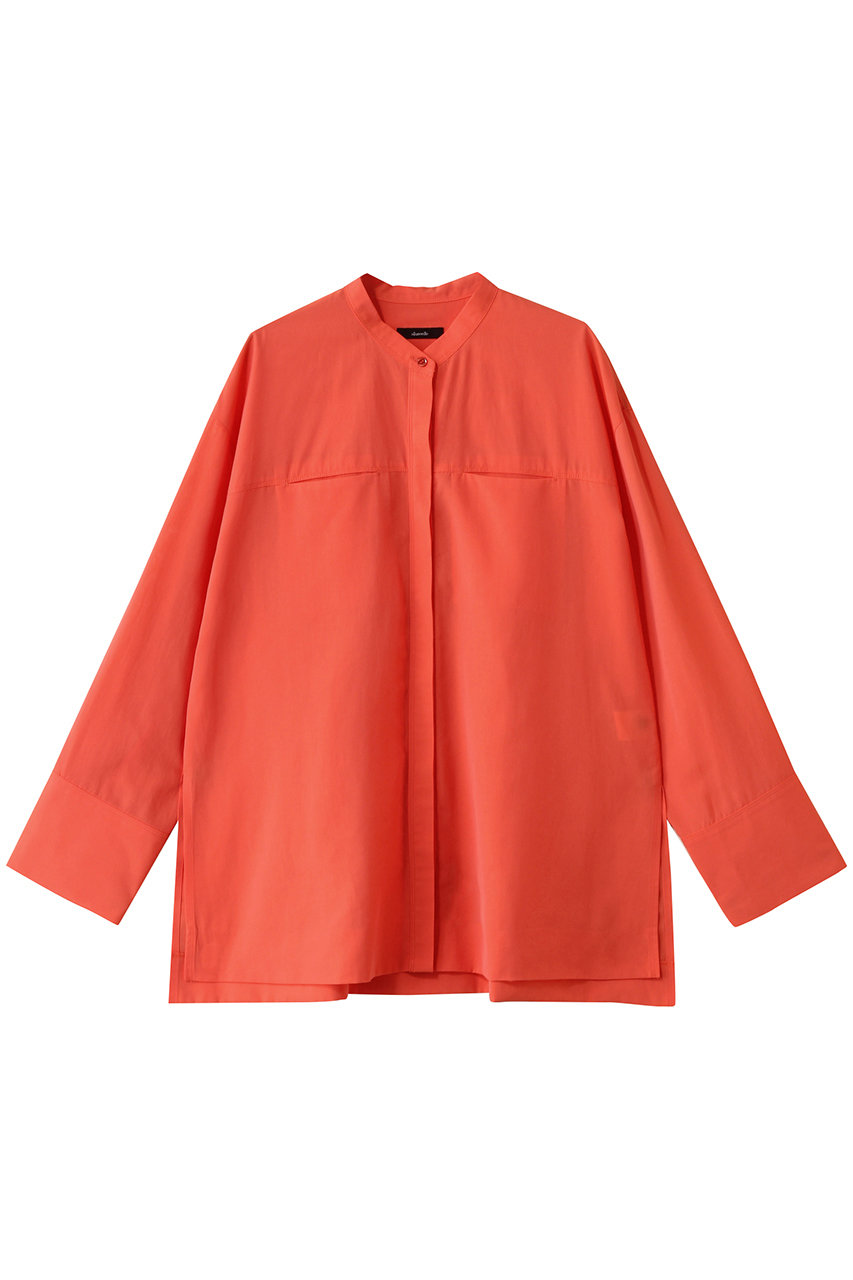 アルアバイル/allurevilleのダンガリーバンドカラーシャツ(オレンジ/20252013030-95-020)