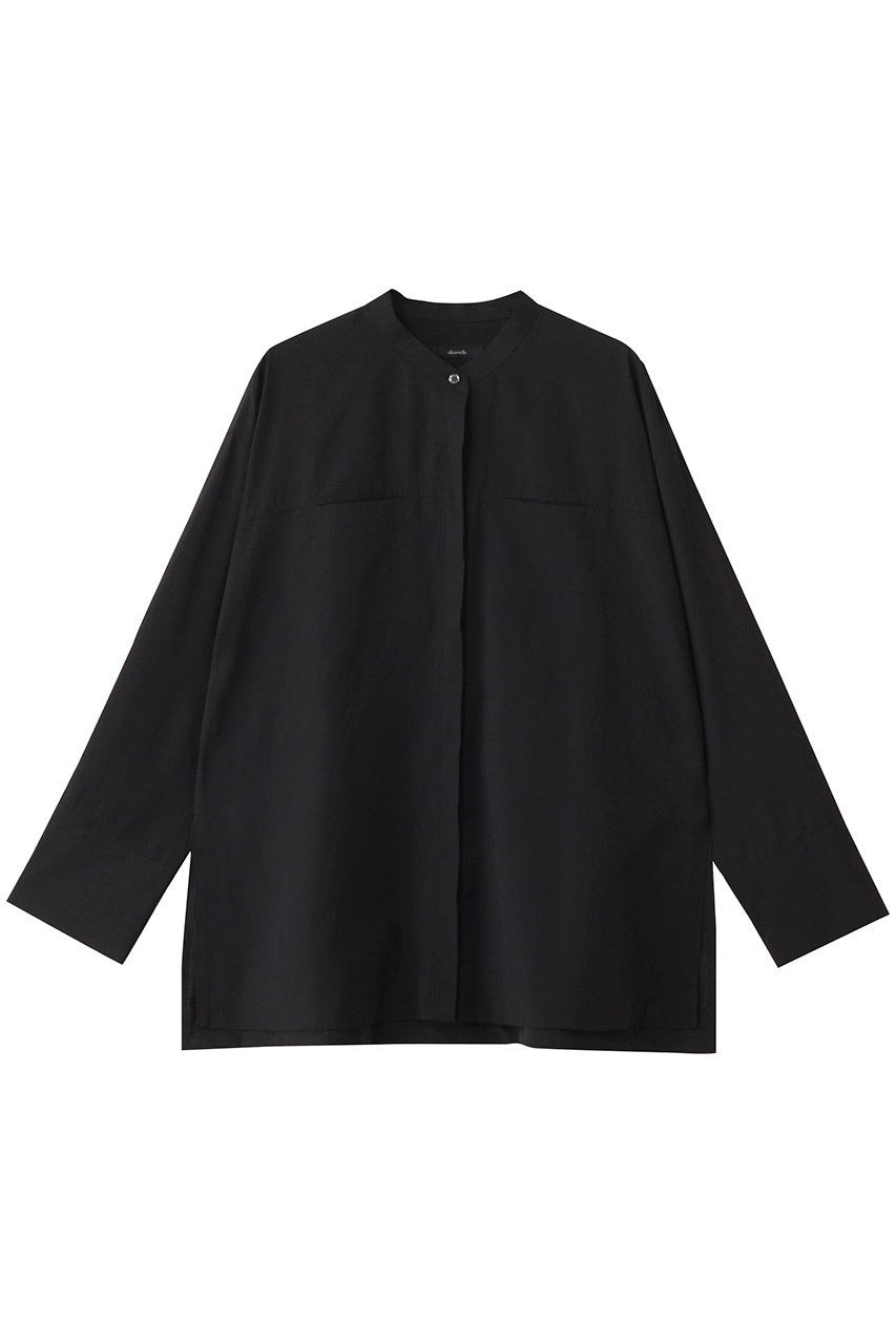 アルアバイル/allurevilleのダンガリーバンドカラーシャツ(ブラック/20252013030-95-020)