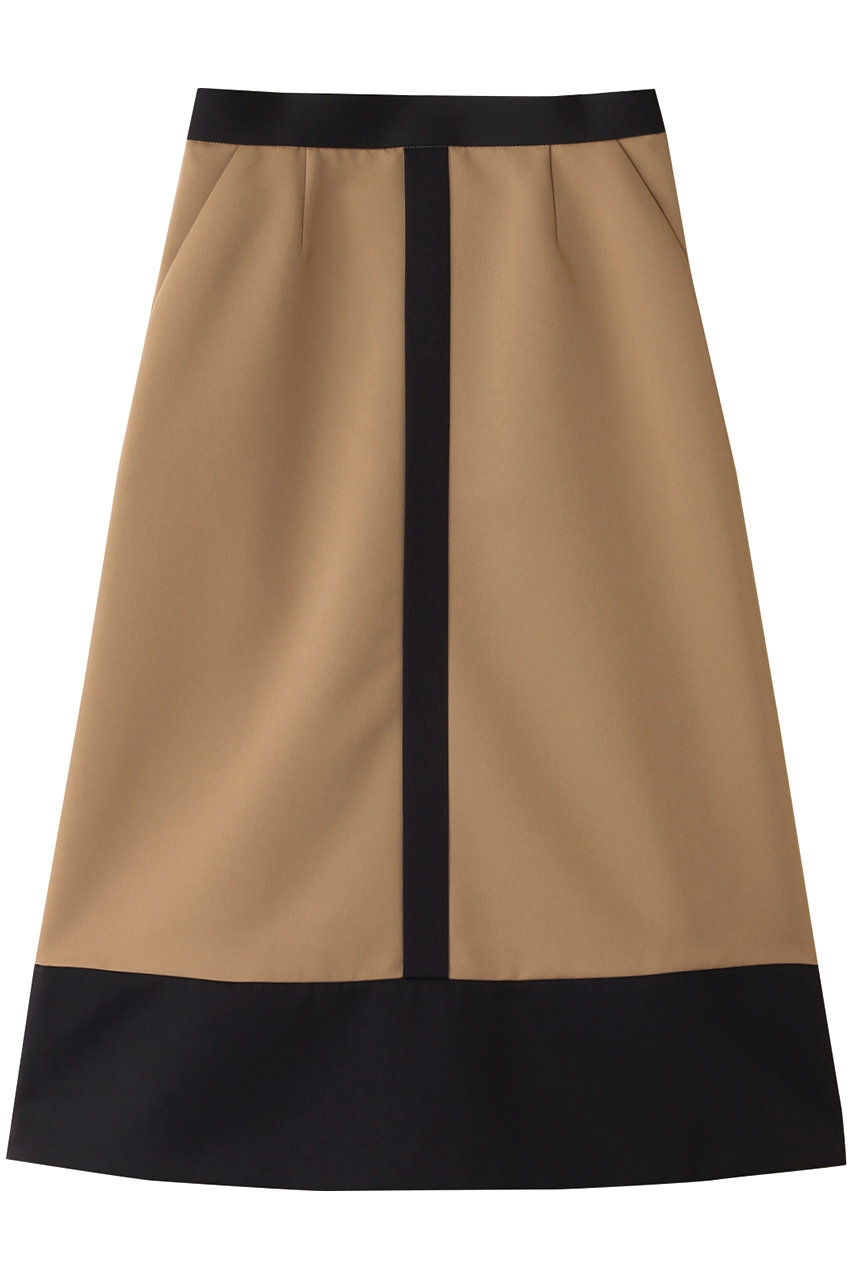 アルアバイル/allurevilleの【Loulou Willoughby】バイカラーフレアスカート(キャメル/21252011010-98-020)