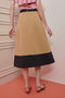 【Loulou Willoughby】バイカラーフレアスカート アルアバイル/allureville