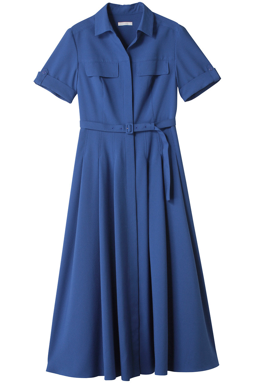 allureville サッカースキッパーターンバックワンピース (ブルー, 2) アルアバイル ELLE SHOP