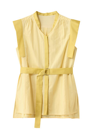 アルアバイル/allurevilleのカラミストライプ切替ブラウス(110400/110402)