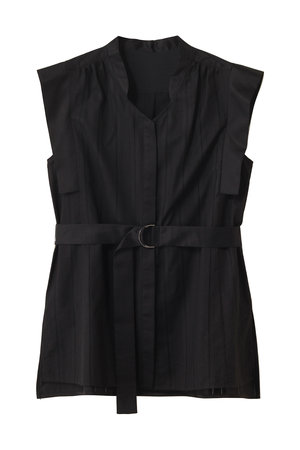 アルアバイル/allurevilleのカラミストライプ切替ブラウス(110400/110402)