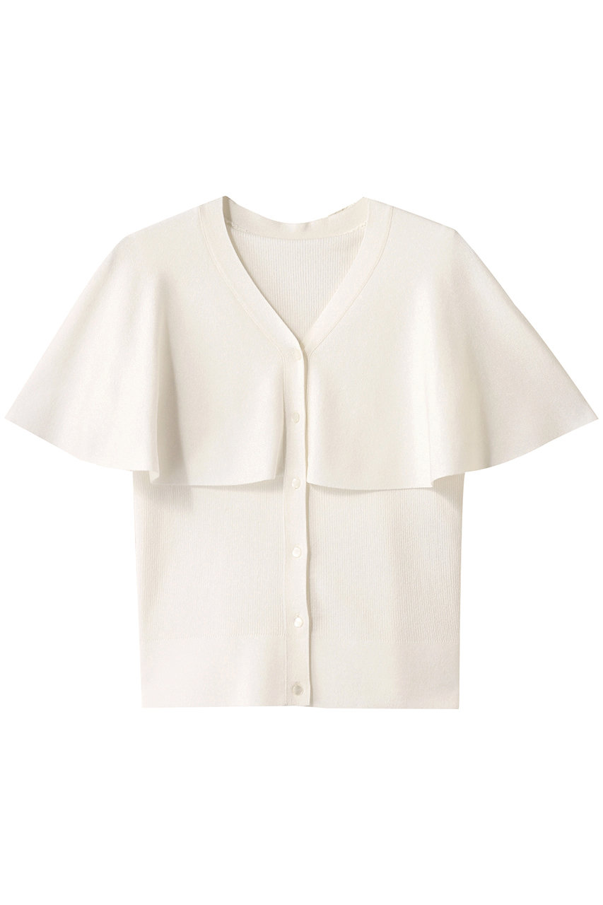 allureville 【Loulou Willoughby】メタリックヤーンケーププルオーバー (オフホワイト, 2) アルアバイル ELLE SHOP allureville 【Loulou Willoughby】メタリックヤーンケーププルオーバー (オフホワイト, 2) アルアバイル ELLE SHOP