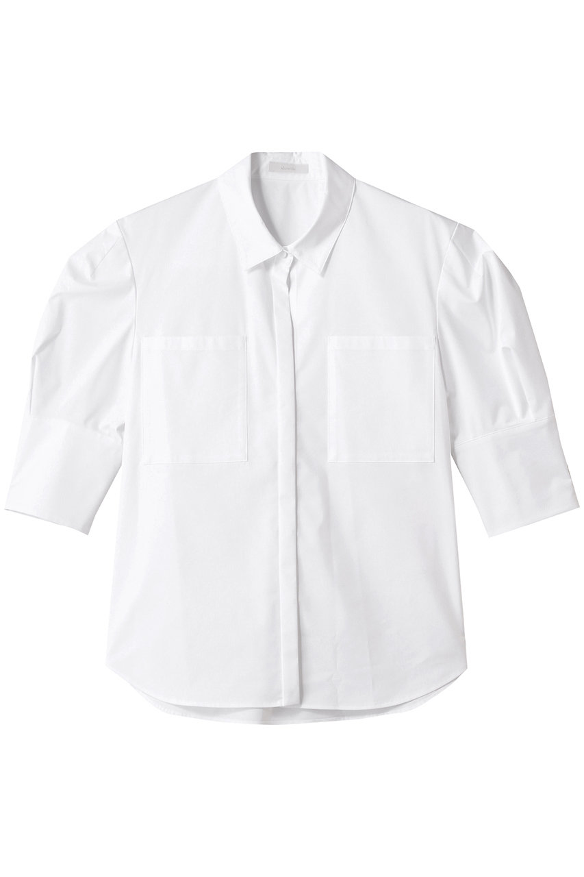 allureville コットンストレッチブロードシャツ (ホワイト, 2) アルアバイル ELLE SHOP allureville コットンストレッチブロードシャツ (ホワイト, 2) アルアバイル ELLE SHOP