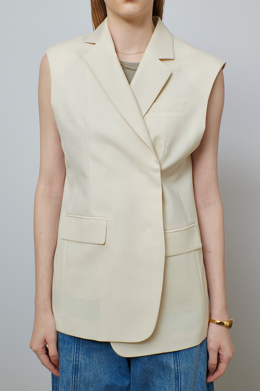 allureville(アルアバイル)｜2WAYノースリジャケット/ベージュ の通販