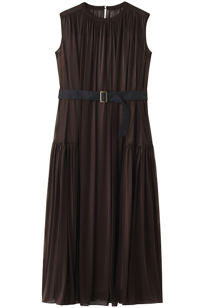 allureville エスパンディワイドベルトワンピース (ブラウン, 2) アルアバイル ELLE SHOP