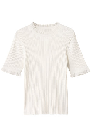 アルアバイル/allurevilleの【Loulou Willoughby】ハーフチューブラーリブニット(110300/110301)