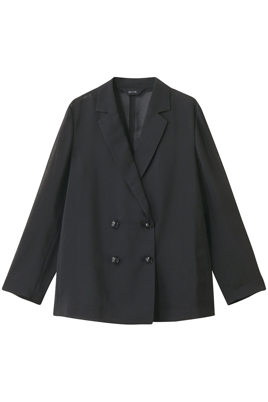 allureville ワルツシアーオーガンジャケット (ブラック, 2) アルアバイル ELLE SHOP allureville ワルツシアーオーガンジャケット (ブラック, 2) アルアバイル ELLE SHOP