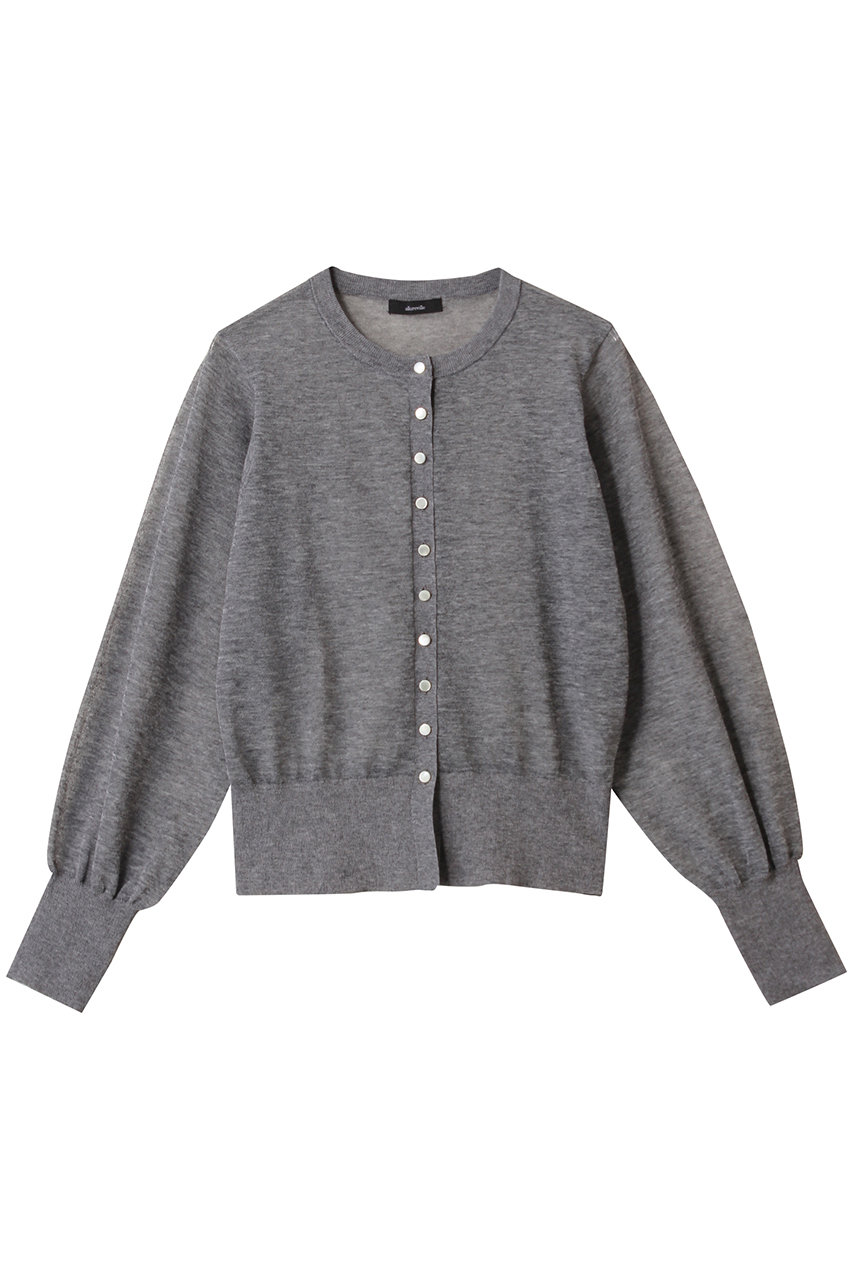 allureville シアーラミーカーディガン A (グレー, 2) アルアバイル ELLE SHOP allureville シアーラミーカーディガン A (グレー, 2) アルアバイル ELLE SHOP