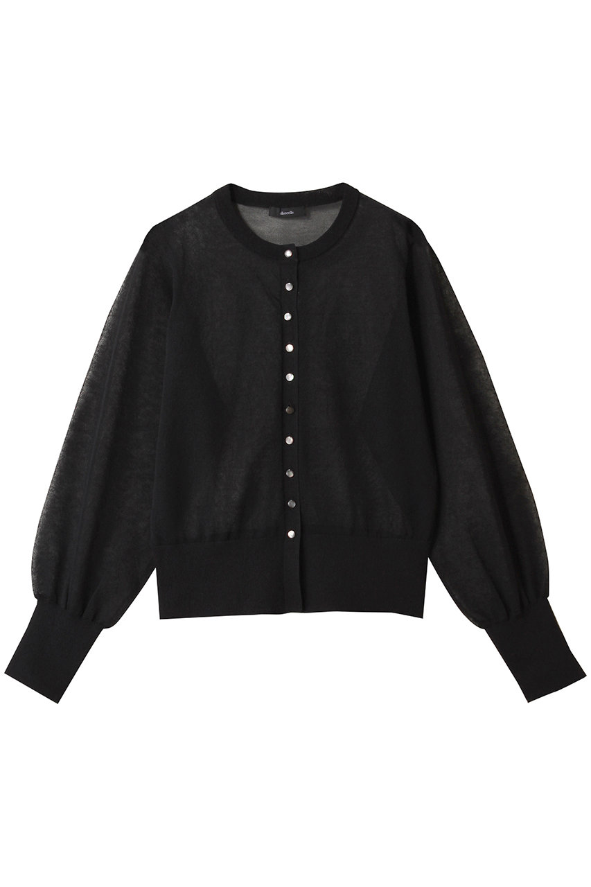 allureville シアーラミーカーディガン A (ブラック, 2) アルアバイル ELLE SHOP allureville シアーラミーカーディガン A (ブラック, 2) アルアバイル ELLE SHOP