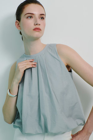 アルアバイル/allurevilleのライトタフタコンビバルーンプルオーバー(110100/110102)