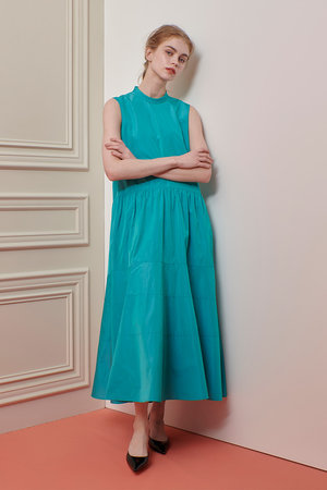 アルアバイル/allurevilleの【Loulou Willoughby】バックリボンタフタワンピース(110500/110503)