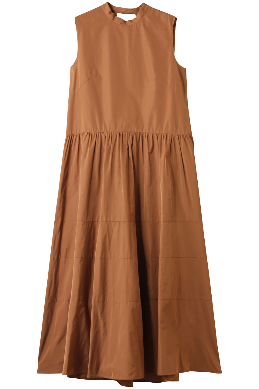 allureville 【Loulou Willoughby】バックリボンタフタワンピース (ブラウン, 2) アルアバイル ELLE SHOP allureville 【Loulou Willoughby】バックリボンタフタワンピース (ブラウン, 2) アルアバイル ELLE SHOP