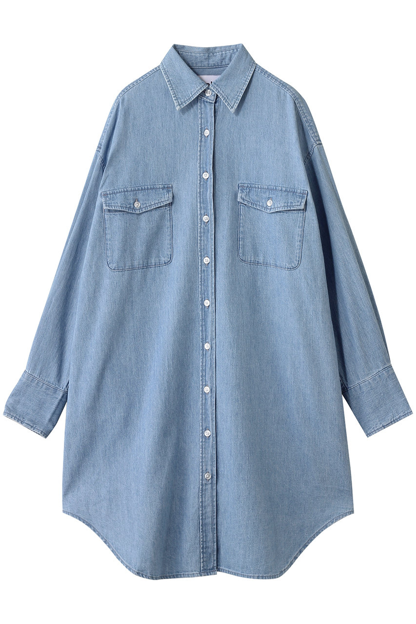 allureville 【HEALTHY】 ONION SHIRT ワンピース (ライトブルー, 1) アルアバイル ELLE SHOP allureville 【HEALTHY】 ONION SHIRT ワンピース (ライトブルー, 1) アルアバイル ELLE SHOP