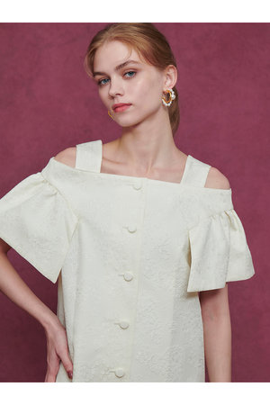 アルアバイル/allurevilleの【Loulou Willoughby】フラワーJQミニワンピース(110500/110501)