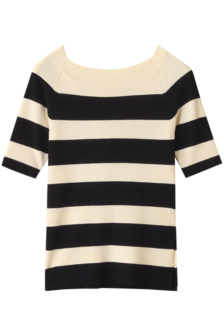 allureville 2WAY NC5分袖プルオーバー A (ブラック系, 2) アルアバイル ELLE SHOP allureville 2WAY NC5分袖プルオーバー A (ブラック系, 2) アルアバイル ELLE SHOP
