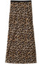レオパードPTナロースカート アルアバイル/allureville ブラウン系