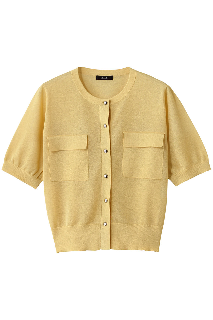 【全3色】ゴールドボタンカーディガン　アイボリー ベージュ ブラック 【peni-t4654top】( vdh )(241125) ゴールドボタンラウンドネックカーディガン | レディース
