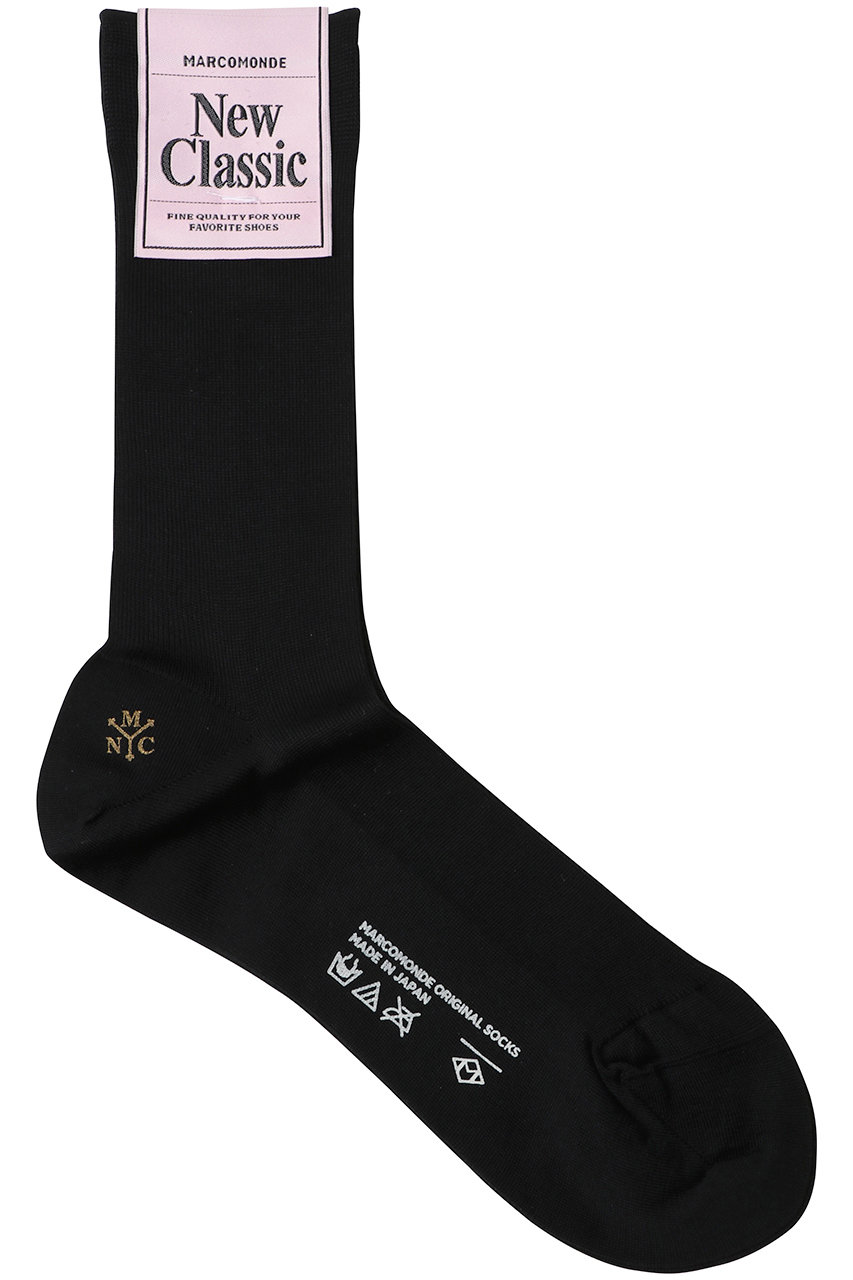 allureville 【MARCOMONDE】FINE GAUGE COTTON RIBBEDSOCKS (ブラック, F) アルアバイル ELLE SHOP allureville 【MARCOMONDE】FINE GAUGE COTTON RIBBEDSOCKS (ブラック, F) アルアバイル ELLE SHOP