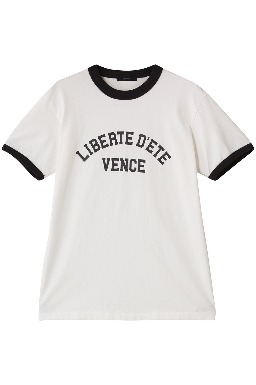 アルアバイル/allurevilleのヴィンテージライクリンガーTシャツ(ブラック/20252015240-95-020)