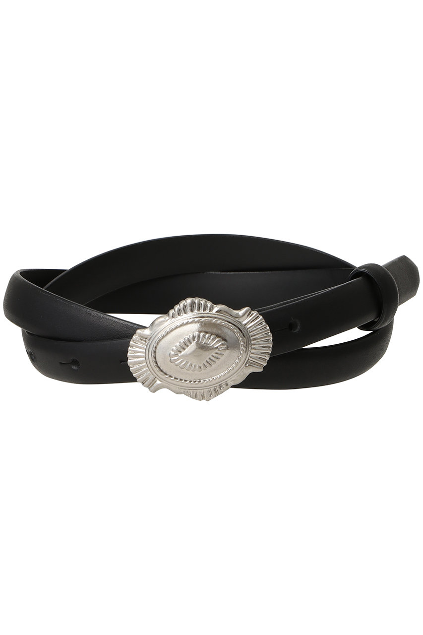 アルアバイル/allurevilleのコンチョバックルナローベルト(ブラック/20252055010-95-770)