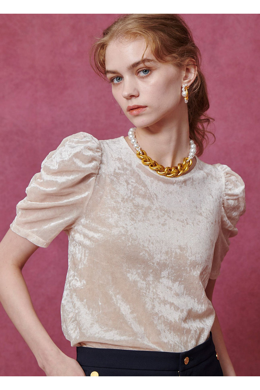 allureville(アルアバイル)｜【Loulou Willoughby】ベロア半袖プル