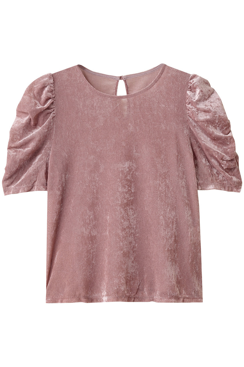 allureville 【Loulou Willoughby】ベロア半袖プルオーバー (ピンク, 2) アルアバイル ELLE SHOP