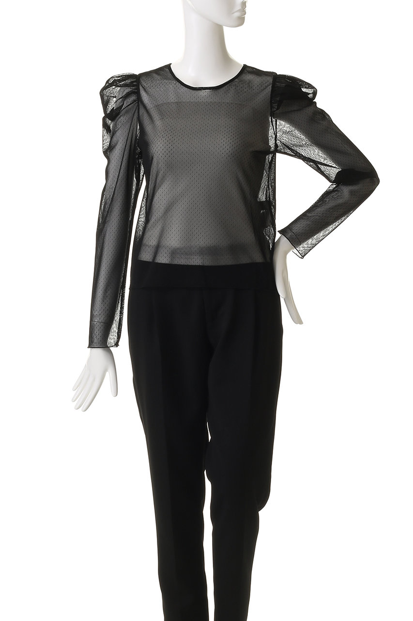 ルルウィルビー ドットチュールジコスリーブプルオーバー 2 ブラック ルルウィルビー ドットチュールジコスリーブプルオーバー 2 ブラック