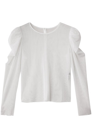 アルアバイル/allurevilleの【Loulou Willoughby】ドットチュールジコスリーブPO A(110100/110103)