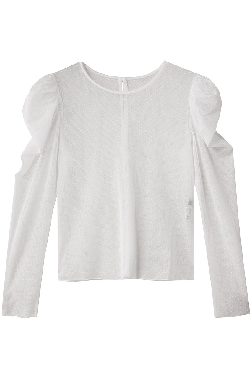 allureville 【Loulou Willoughby】ドットチュールジコスリーブPO A (オフホワイト, 2) アルアバイル ELLE SHOP allureville 【Loulou Willoughby】ドットチュールジコスリーブPO A (オフホワイト, 2) アルアバイル ELLE SHOP