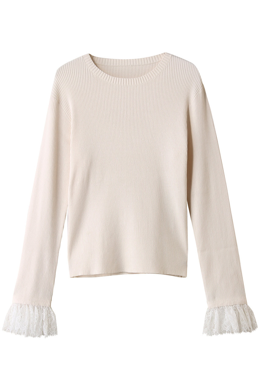 【Loulou Willoughby】スリーブヘムレースプルオーバー