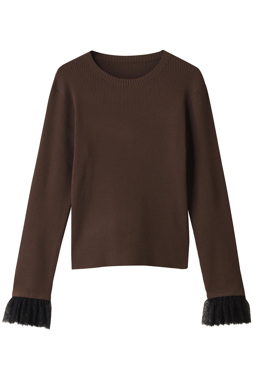 【Loulou Willoughby】スリーブヘムレースプルオーバー