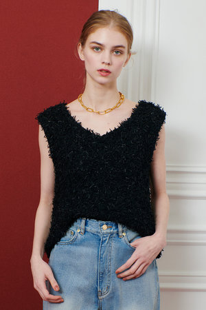 アルアバイル/allurevilleの【Loulou Willoughby】リボンシャギープルオーバー(110300/110301)