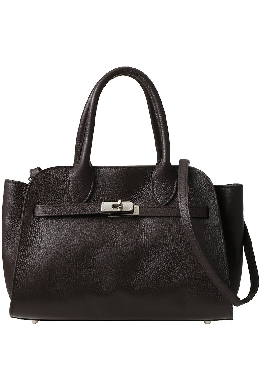 アルアバイル/allurevilleのフロント尾錠トートバッグ(ダークブラウン/20252650020-95-770)