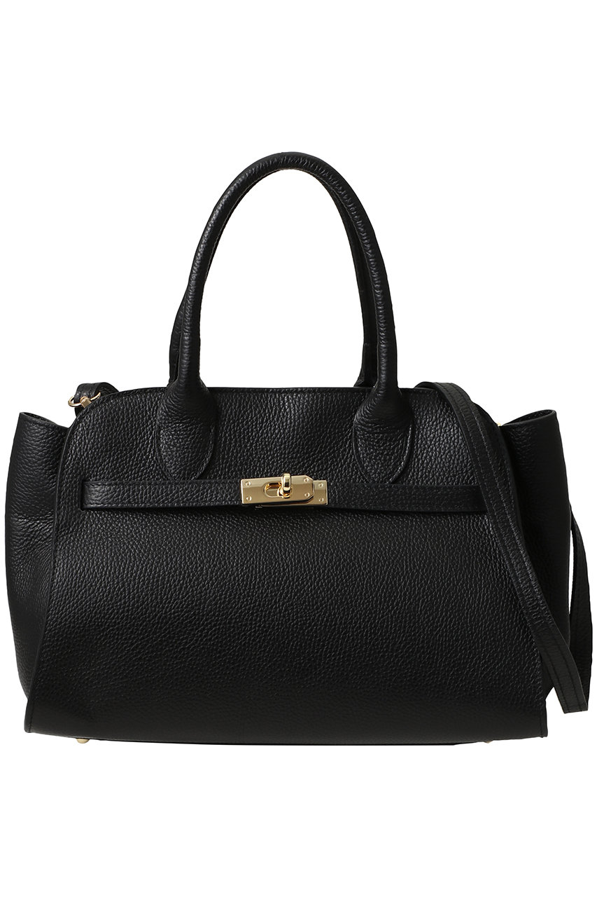 アルアバイル/allurevilleのフロント尾錠トートバッグ(ブラック/20252650020-95-770)