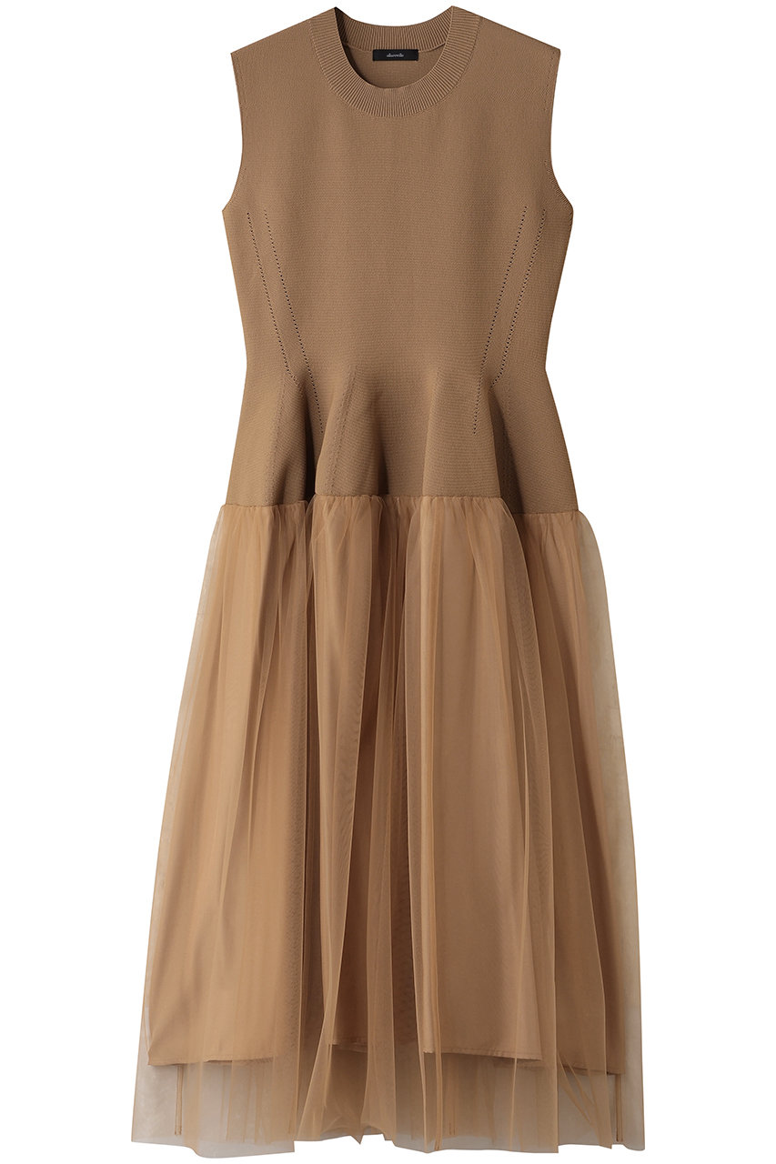 allureville ドッキングタックフレアワンピース (キャメル, 2) アルアバイル ELLE SHOP allureville ドッキングタックフレアワンピース (キャメル, 2) アルアバイル ELLE SHOP